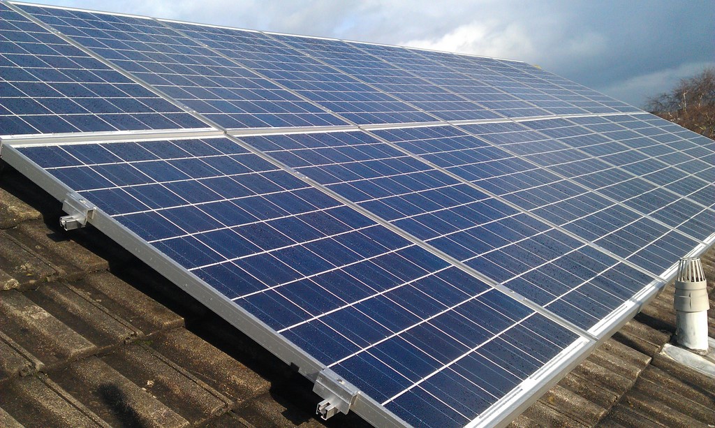 A GreenGenUK installation of Solar Energy in Devon