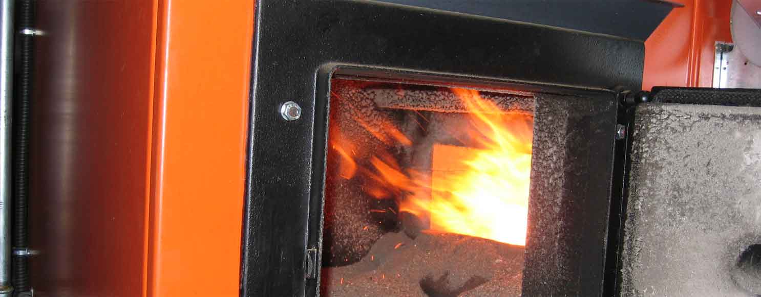 a biomass boiler in Cornwall
