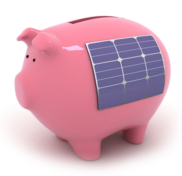 Piggy-bank highlighting the saving still to be made after the Feed-in Tariff cuts