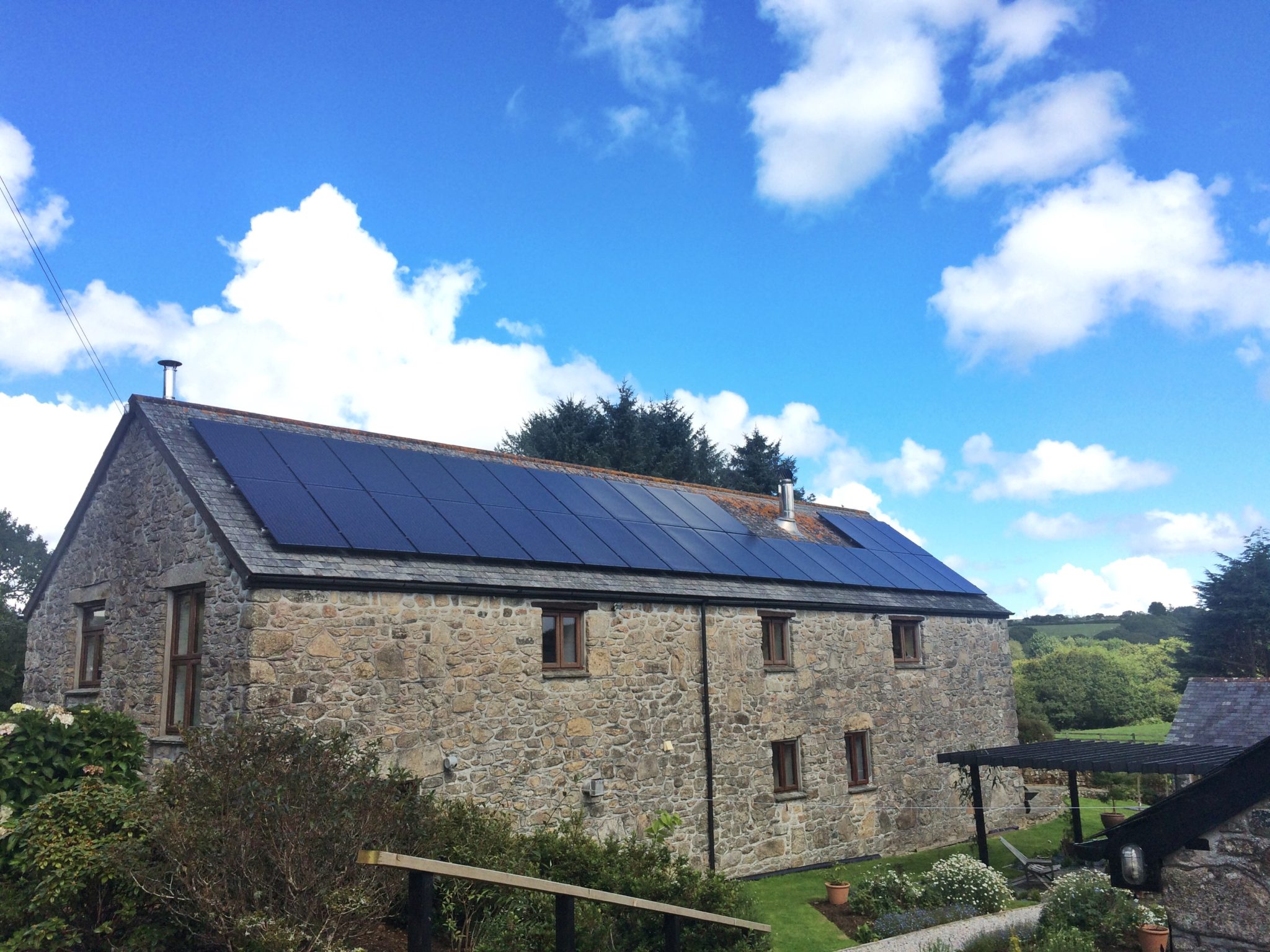 An 8kW Panasonic solar PV install in Bodmin