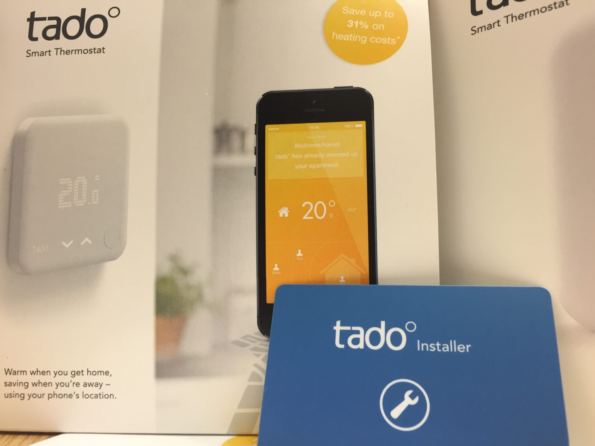 A tado° Smart Thermostat installation