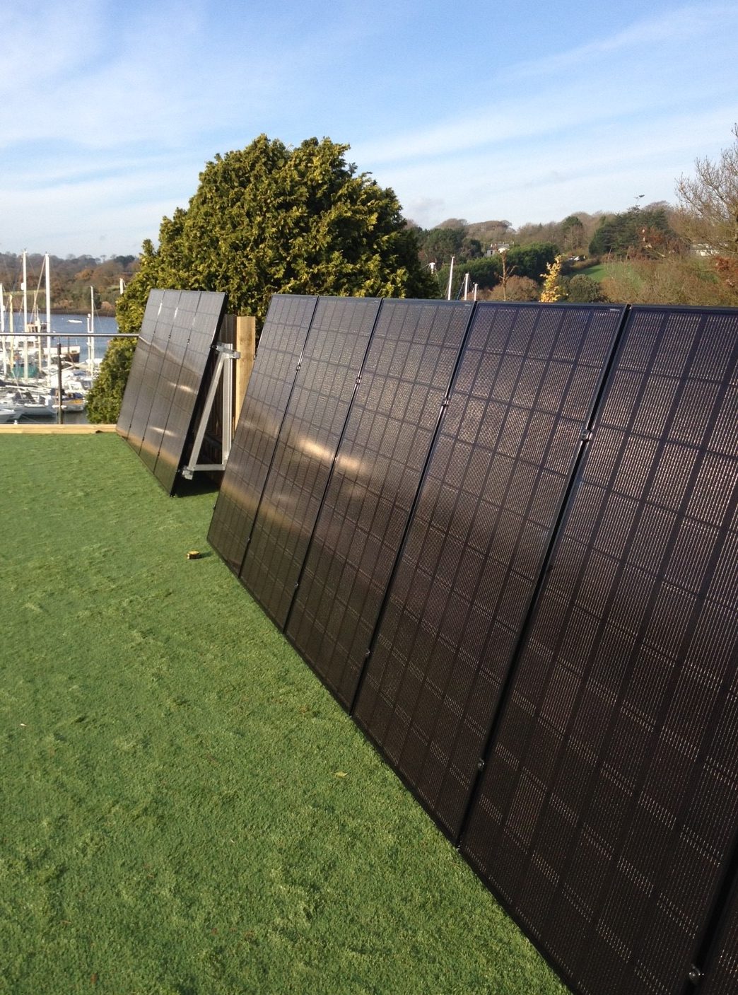 A 3.3kW LG solar PV array, consisted of 11 panels/