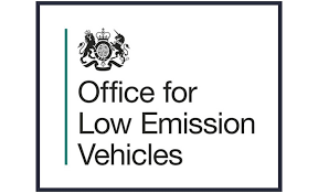 The OLEV grant logo (Office for Low Emission Vehicles)